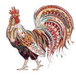 Puzzle animaux en bois, taille A3