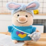 Peluche cochon mignon avec accessoires, 30 cm – Image 5