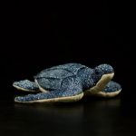 Peluche de tortue à dos nu, animaux marins réalistes, 30 cm