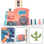 Ensemble train électrique et dominos, son et lumière, pose automatique de dominos – Image 4