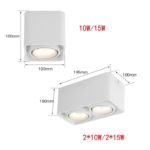 Spot LED COB carré à intensité réglable, montage en Surface, 10/15/20/30W – Image 6