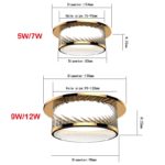 Spot LED encastrable en acrylique pour plafond, 5/7/9/12W – Image 5