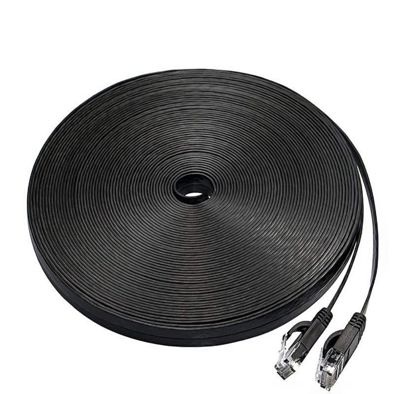 Câble réseau Ethernet plat CAT6, pour raccordement RJ45 – Image 1