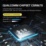 Casque sans fil Bluetooth 233621, hybride avec microphone, léger, stop-bruit actif, 20 heures d'autonomie – Image 4