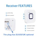 Téléavertisseur sans fil avec bouton d'appel SOS, 80 à 100 mètres – Image 5