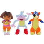 Peluche Dora l'exploratrice, dessin animé, 25 cm