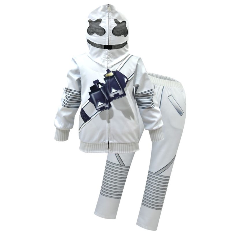 Costume DJ Marshmello pour enfant, 3 pièces – Image 2
