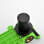 Robinet mitigeur mural, montage sur un trou, salle de bain, noir mat – Image 4