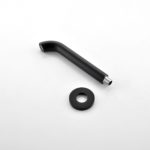 Robinet mitigeur mural, montage sur un trou, salle de bain, noir mat – Image 3