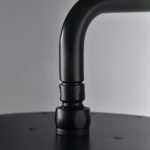 Ensemble de douche à encastrer avec pomme de douche, en laiton noir – Image 2