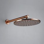 Ensemble de douche à encastrer avec pomme de douche, en laiton or brossé – Image 5