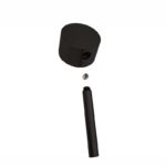 Robinet mitigeur mural en acier inoxydable, finition noir – Image 4