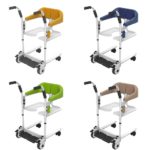 Siège de transport médical pour patients, fauteuil roulant réglable en hauteur