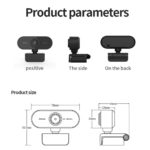 Webcam HD 1080P avec microphone, USB – Image 6