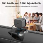 Webcam Full HD 1080P avec microphone, USB, 130° – Image 4