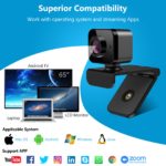 Webcam Full HD 1080P avec microphone, USB, 130° – Image 6