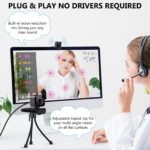 Webcam Full HD 1080P avec microphone, USB, 130° – Image 3