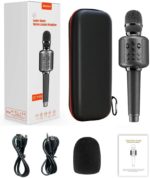 Microphone karaoké sans fil, haut-parleur, Bluetooth 5 – Image 6
