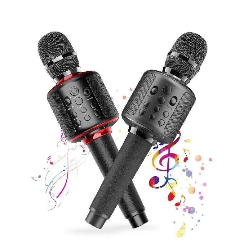 Microphone karaoké sans fil, haut-parleur, Bluetooth 5