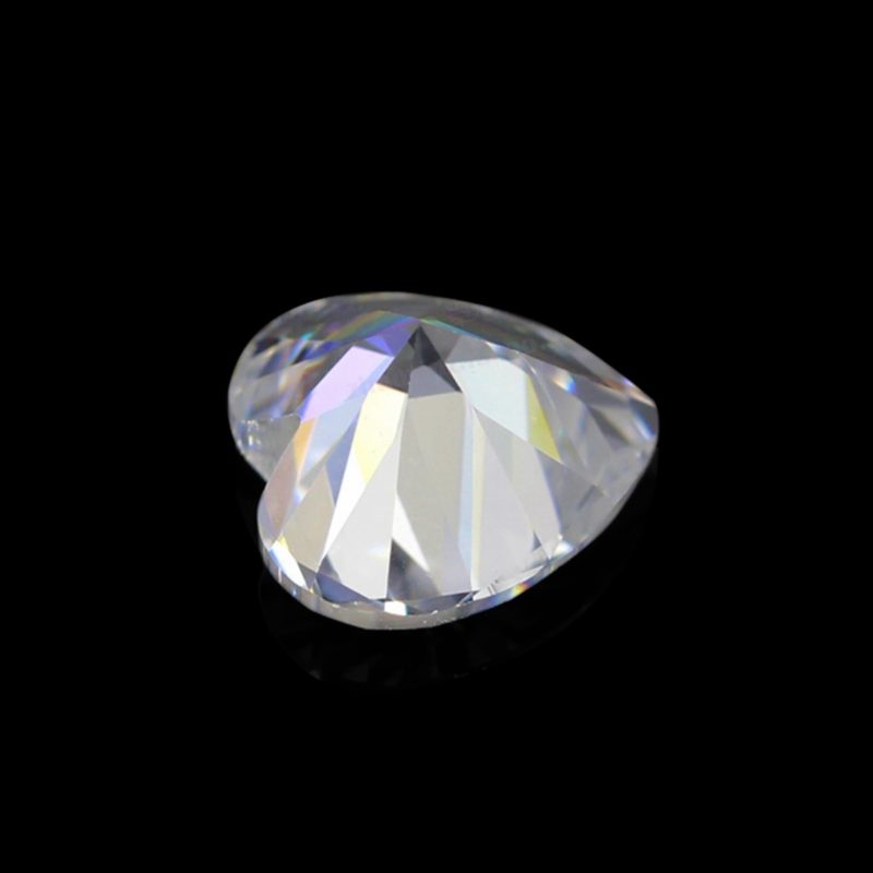 Pierre précieuse Moissanite de 0,3ct à 4ct, couleur D VVS1 en forme de cœur – Image 3