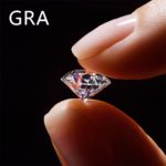 Pierre précieuse Moissanite de 3 à 12 mm, coupe brillante, couleur D VVS1, GRA – Image 3