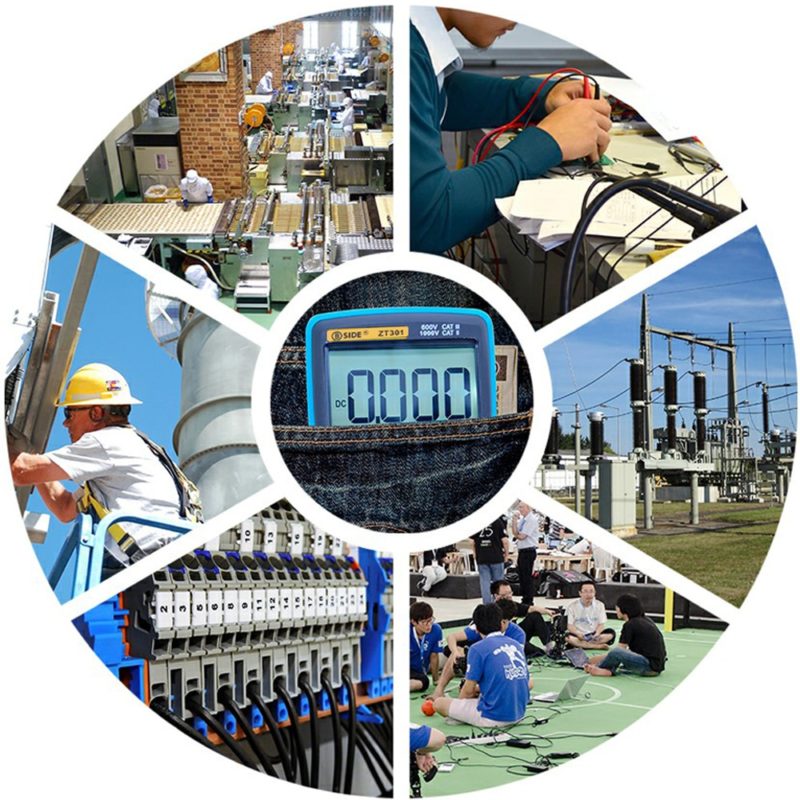 Multimètre numérique BSIDE ZT301 True-RMS DC/DA, voltmètre professionnel DMM – Image 2