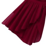 Robe de danse lyrique sans manches, dos découpé, asymétrique, en mousseline de soie – Image 5