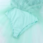 Robe de danse avec bretelles spaghetti, sans manches, col licou, paillettes irrégulières – Image 6