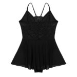 Costume de danse en dentelle, bretelles spaghetti, strass brillant, justaucorps – Image 6