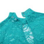 Costume de danse en dentelle, manches longues, col montant, dentelle douce, justaucorps – Image 5