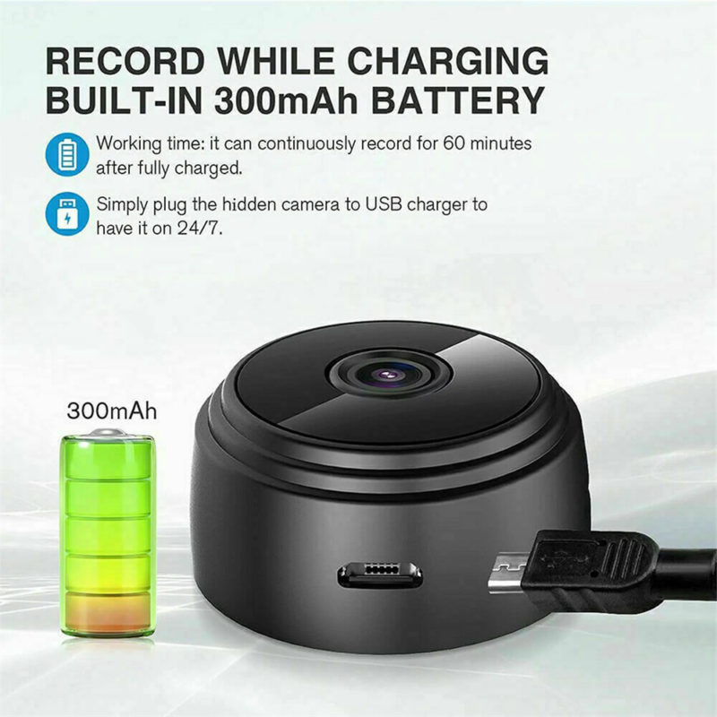 Mini caméra à vision nocturne 1080P, Wifi, avec carte Micro SD 32 GB – Image 6