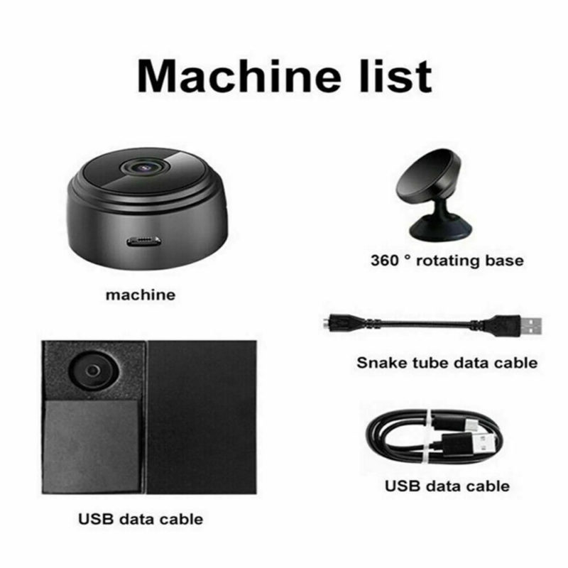 Mini caméra à vision nocturne 1080P, Wifi, avec carte Micro SD 32 GB – Image 7