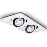 Spot LED COB carré encastrable, rotatif 360°, luminaire de plafond à intensité réglable, 10/14/20/24W – Image 2