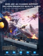 Barre de son 100W Surround, Bluetooth, Home cinéma, basse profonde, télécommande CEC – Image 4