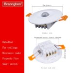Détecteur de mouvement infrarouge, capteur PIR, radar à micro-ondes, 110-220V – Image 3