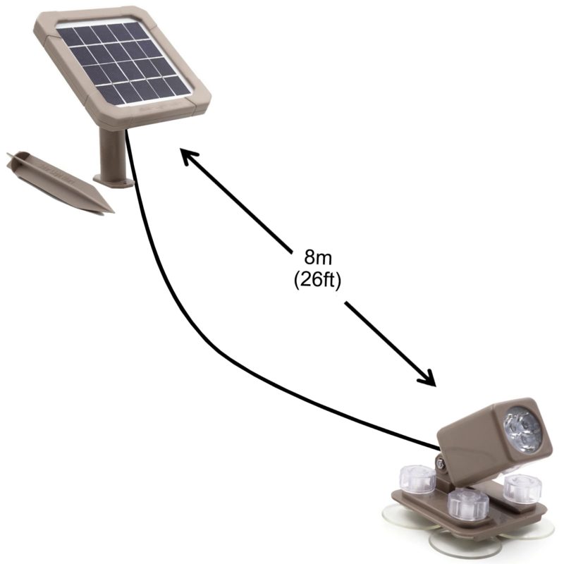 Projecteur LED sous-marin à énergie solaire, lumière blanche chaude – Image 2
