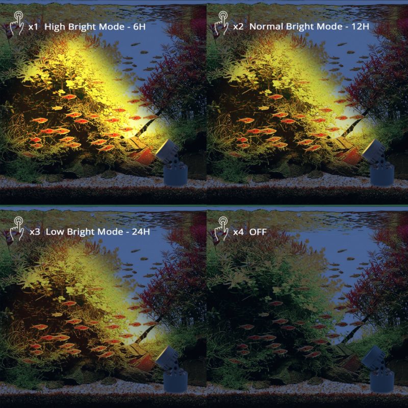 Lampe solaire submersible pour étang, IP68, allumage/extinction automatique – Image 4