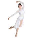Robe longue de danse pour femme, Léotard, lyrique, 10 coloris – Image 3