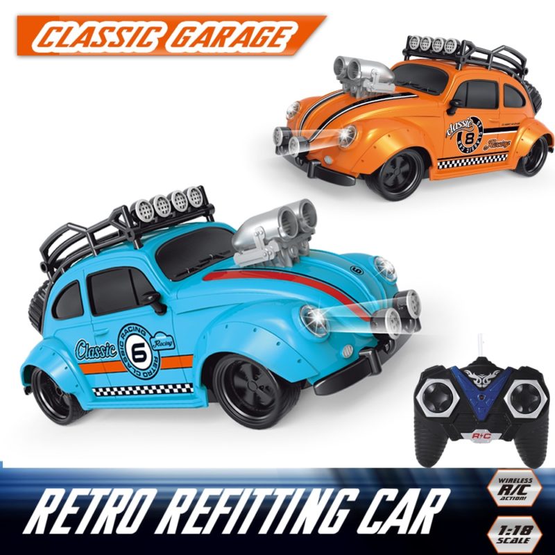 Voiture vintage télécommandée, Coccinelle, échelle 1:18 – Image 2
