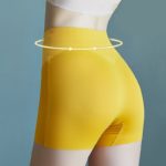 Short sculptant sans couture en soie glacée, taille haute, antifriction