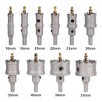 Ensemble 10 pcs, scie cloche TCT 16 à 53mm, carbure d'alliage – Image 2