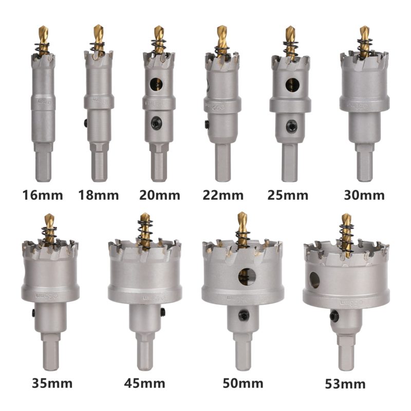 Ensemble 10 pcs, scie cloche TCT 16 à 53mm, carbure d'alliage – Image 2