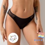 Lot de 3 culottes menstruelles, 4 couches, antifuite, tissu antibactérien et respirant