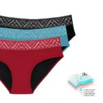 Lot de 3 culottes menstruelles, 4 couches, tissu antibactérien et respirant – Image 10