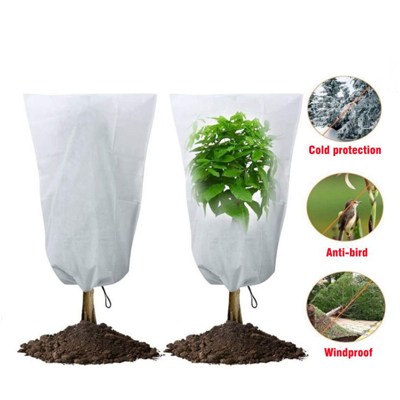 Housse de protection pour plantes contre le froid, couverture chaude d'hiver,  sac de Protection contre le gel 