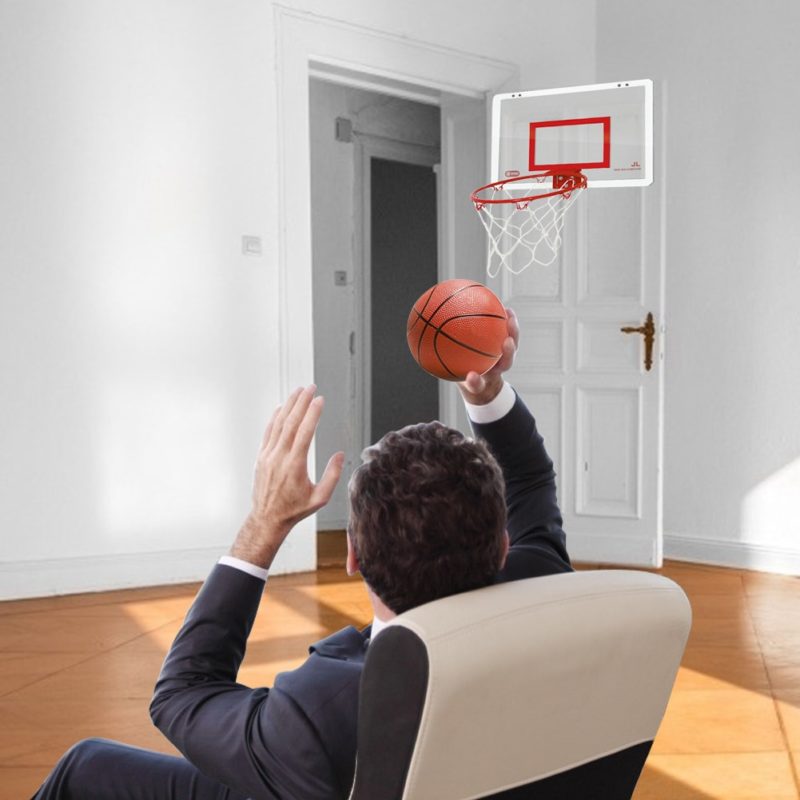 101157-cmbewz.jpg Kit de panier de Basket-Ball suspendu, avec ballon et pompe, extérieur ou intérieur – Image 4