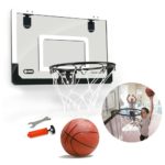 Kit de panier de Basket-Ball suspendu, avec ballon et pompe, extérieur ou intérieur