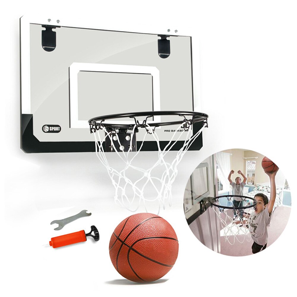 Kit de panier de Basket-Ball suspendu, avec ballon et pompe, extérieur ou  intérieur 