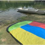 Kit de glissière d'eau, triple piste glissante de 4,80 m, matériau durable, bodyboards inclus – Image 6