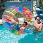 Roue à eau gonflable colorée pour enfants, rouleau géant flottant pour piscine, jouet rampant – Image 2